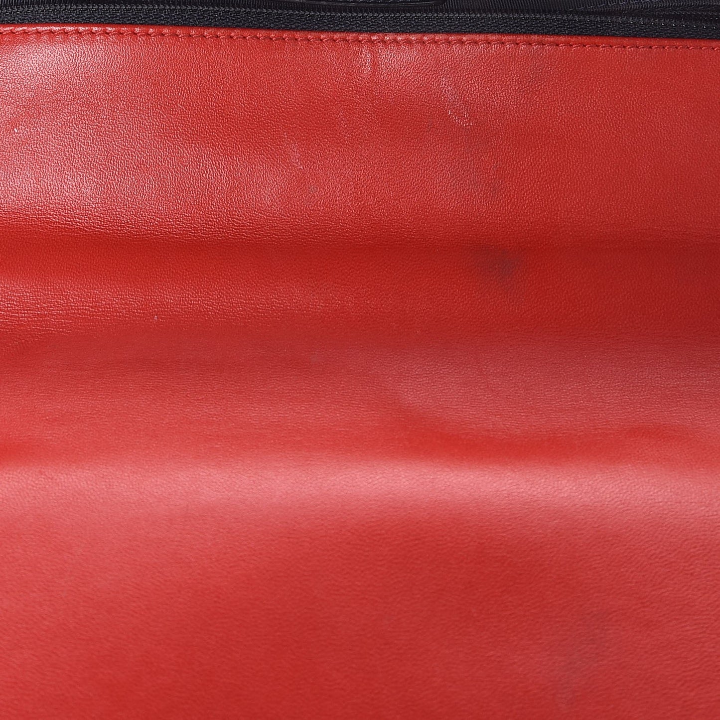 Lambskin Square Quilted Large Boy Cube Flap Red