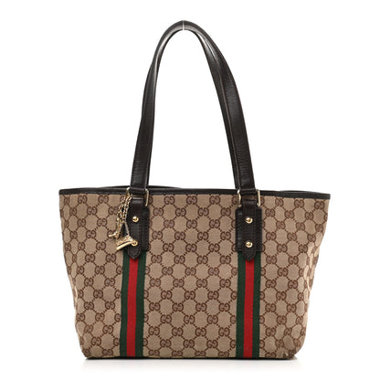 Gucci Monogram Medium Jolicoeur Tote Dark Brown 1 of 13