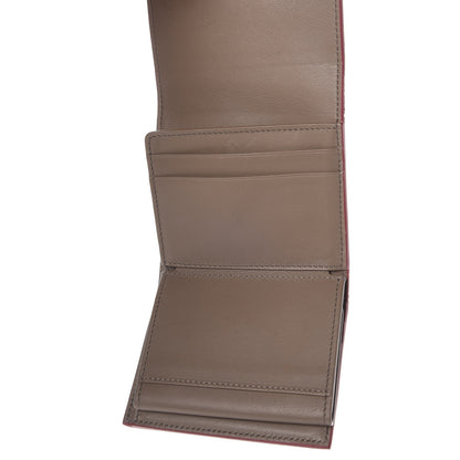 Celine Drummed Calfskin Small Multifunction Folded Wallet Dark Pink 6 of 9