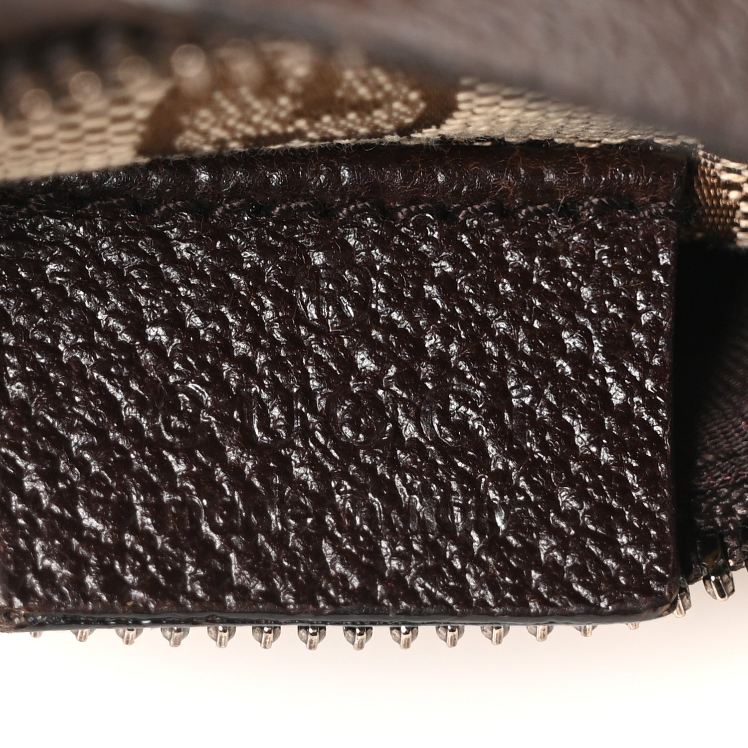 Gucci GG Monogram Double Pocket Belt Bag Dark Brown 6 of 10