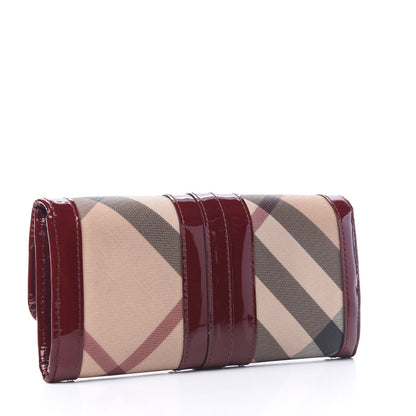 Burberry Supernova Check Penrose Continental Wallet Berry 2 of 5
