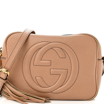 Gucci Pebbled Calfskin Small Soho Disco Bag Camelia 8 of 13