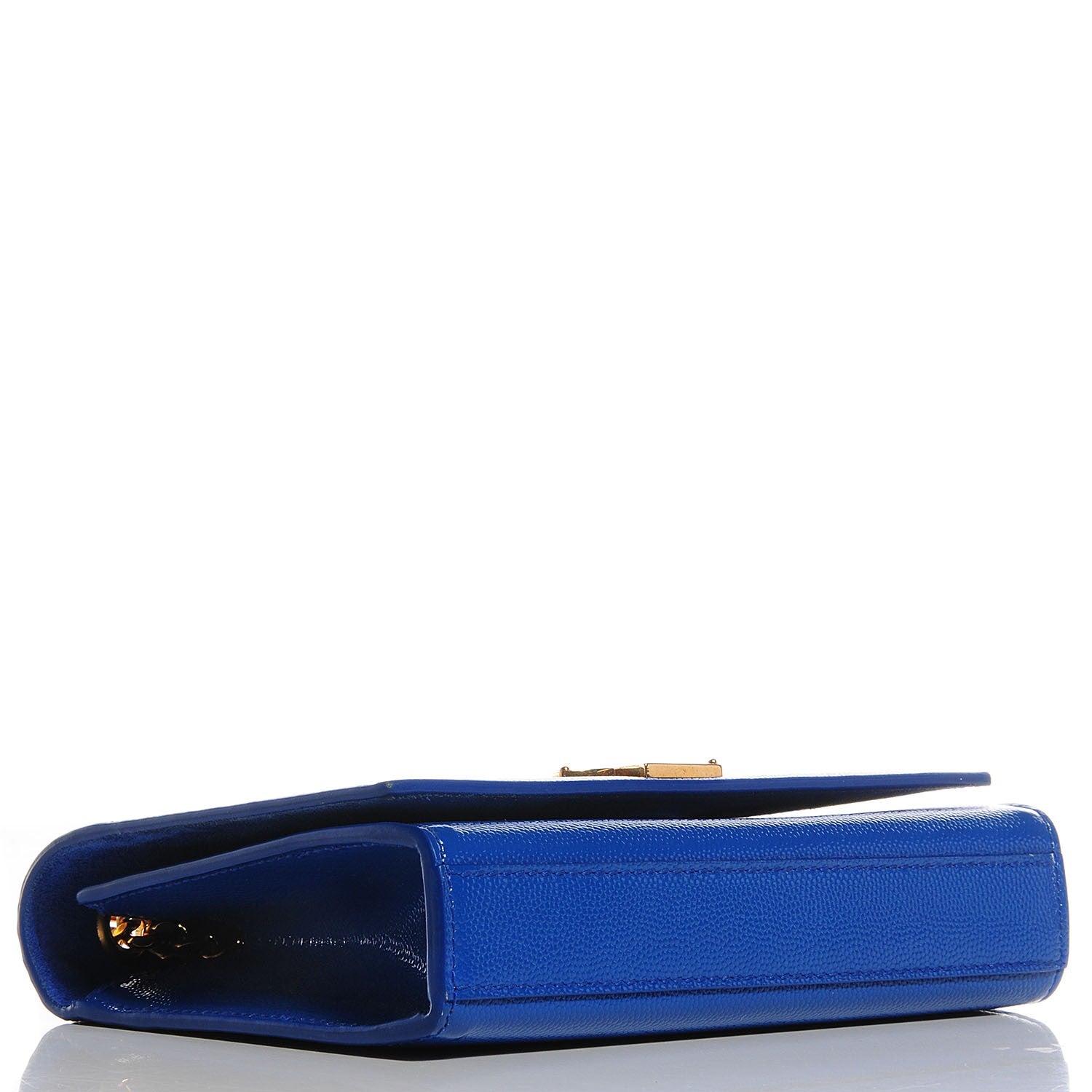 Saint Laurent Grain De Poudre Small Classic Monogram Satchel Royal Blue 4 of 8