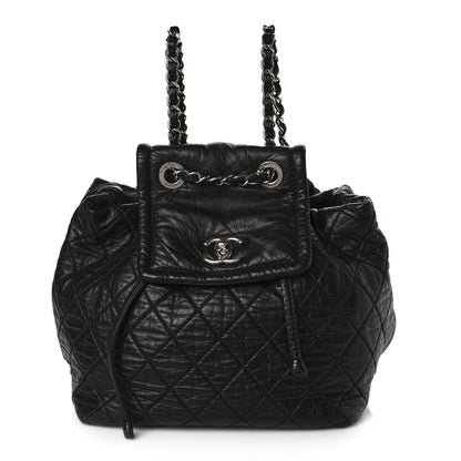 Chanel Glazed Calfskin Quilted Beijing Backpack Black 1 of 9