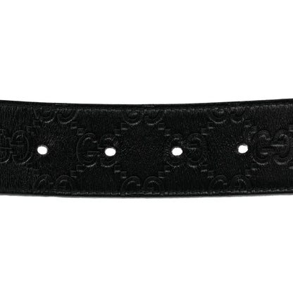 Gucci Guccissima Signature Interlocking G 37mm Belt 85 34 Black 4 of 6