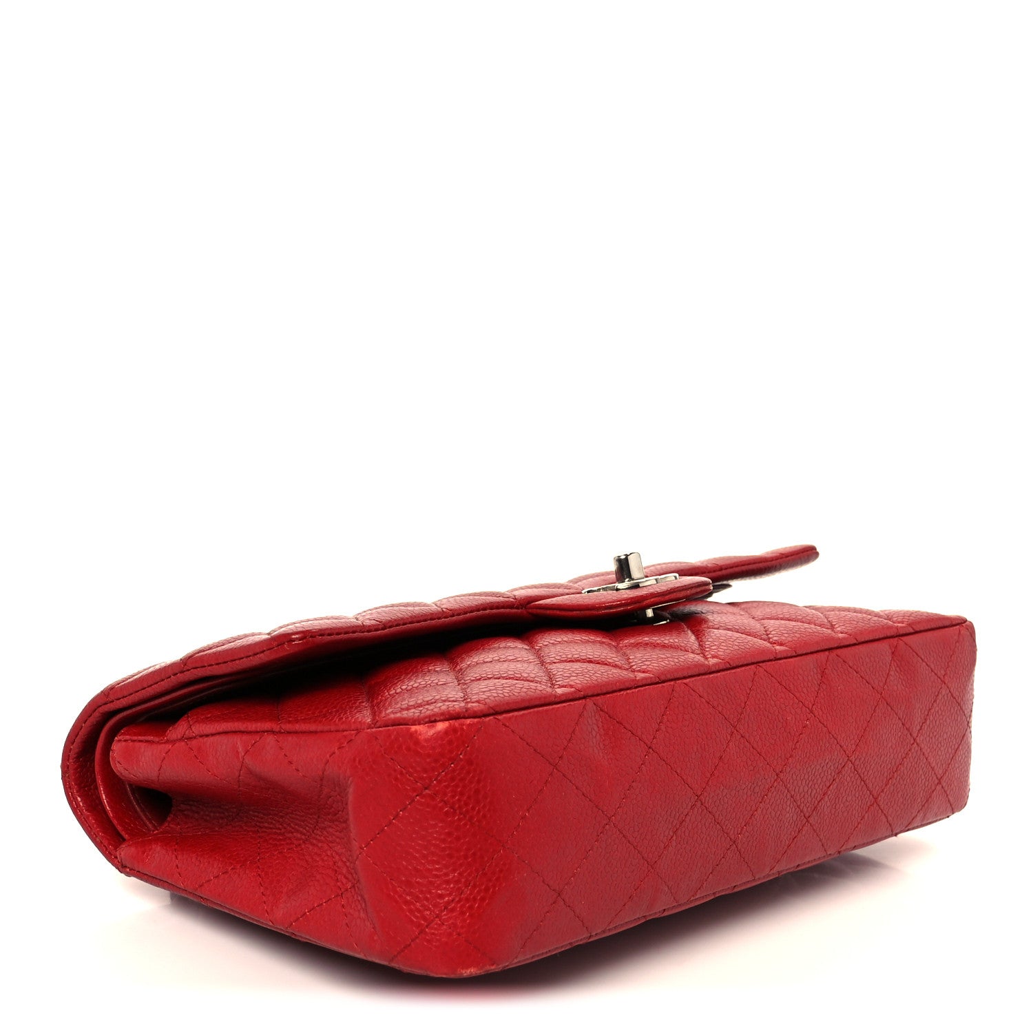 Chanel Caviar Quilted Medium Double Flap Red 4 of 11