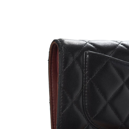 Chanel Lambskin Quilted Yen Wallet Black 10 of 15