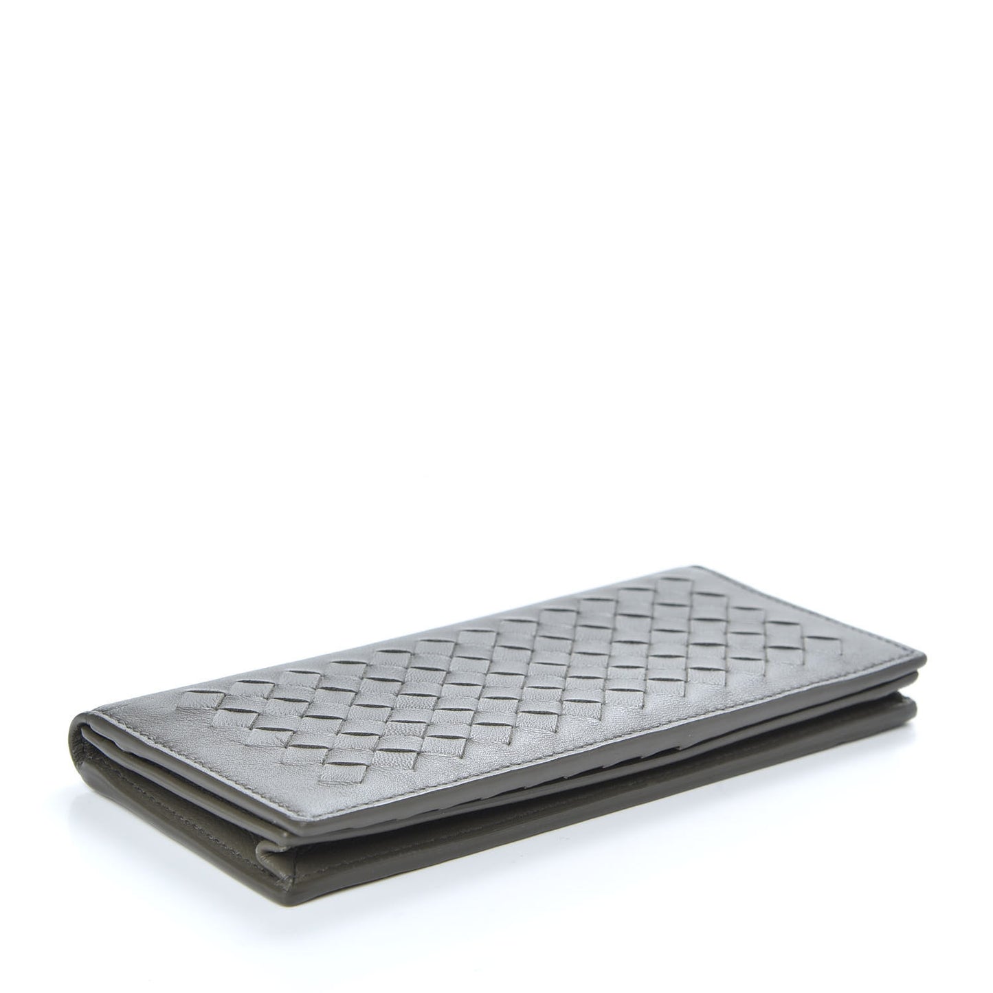 Nappa Intrecciato Yen Wallet Grey