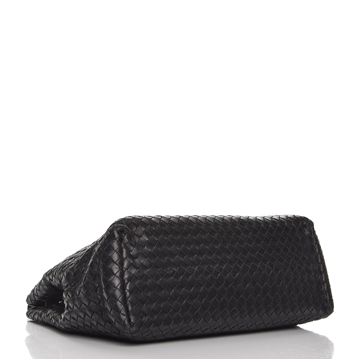 Nappa Intrecciato Medium Garda Bag Nero Black
