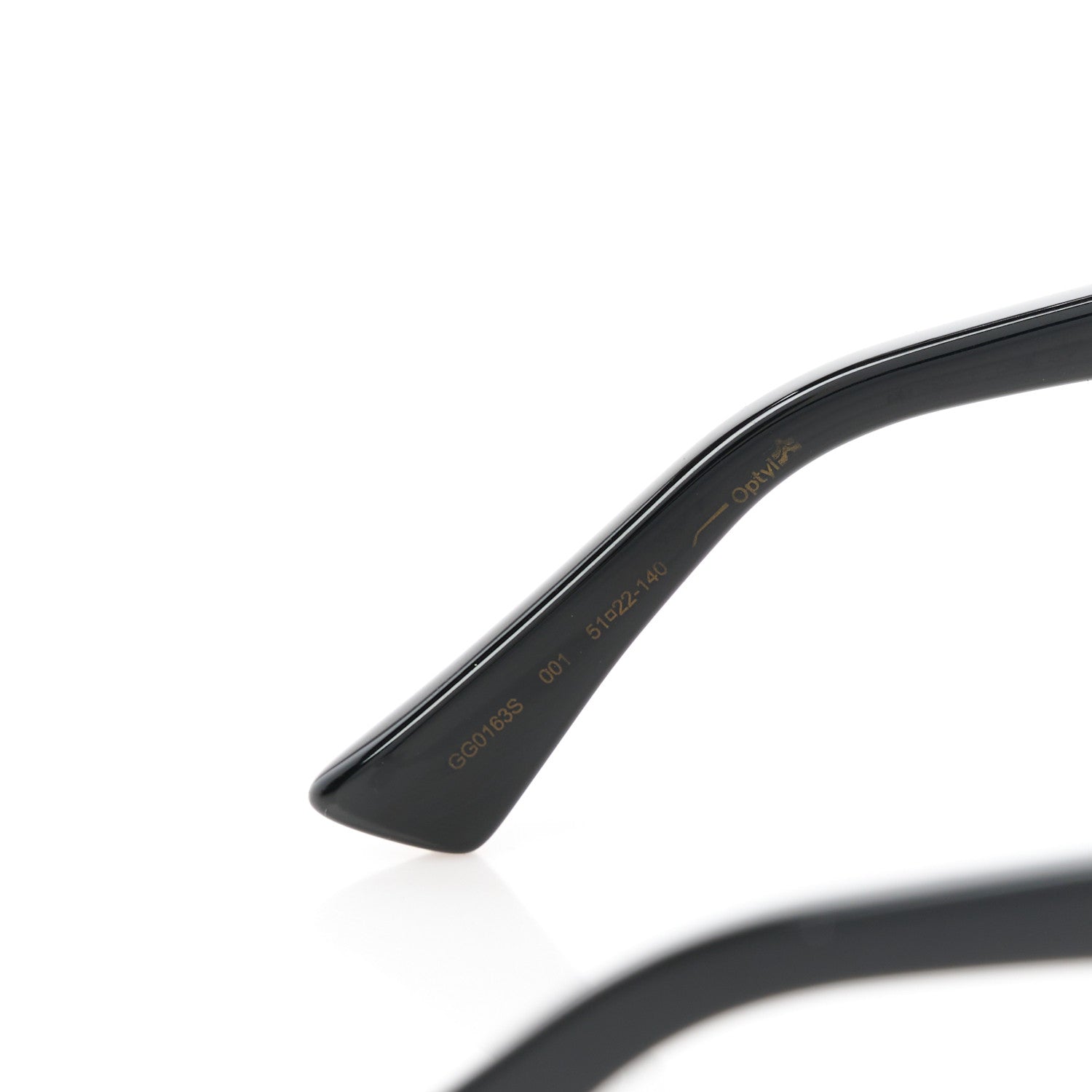 Gucci Cat Eye Sunglasses GG0163S Black 5 of 8