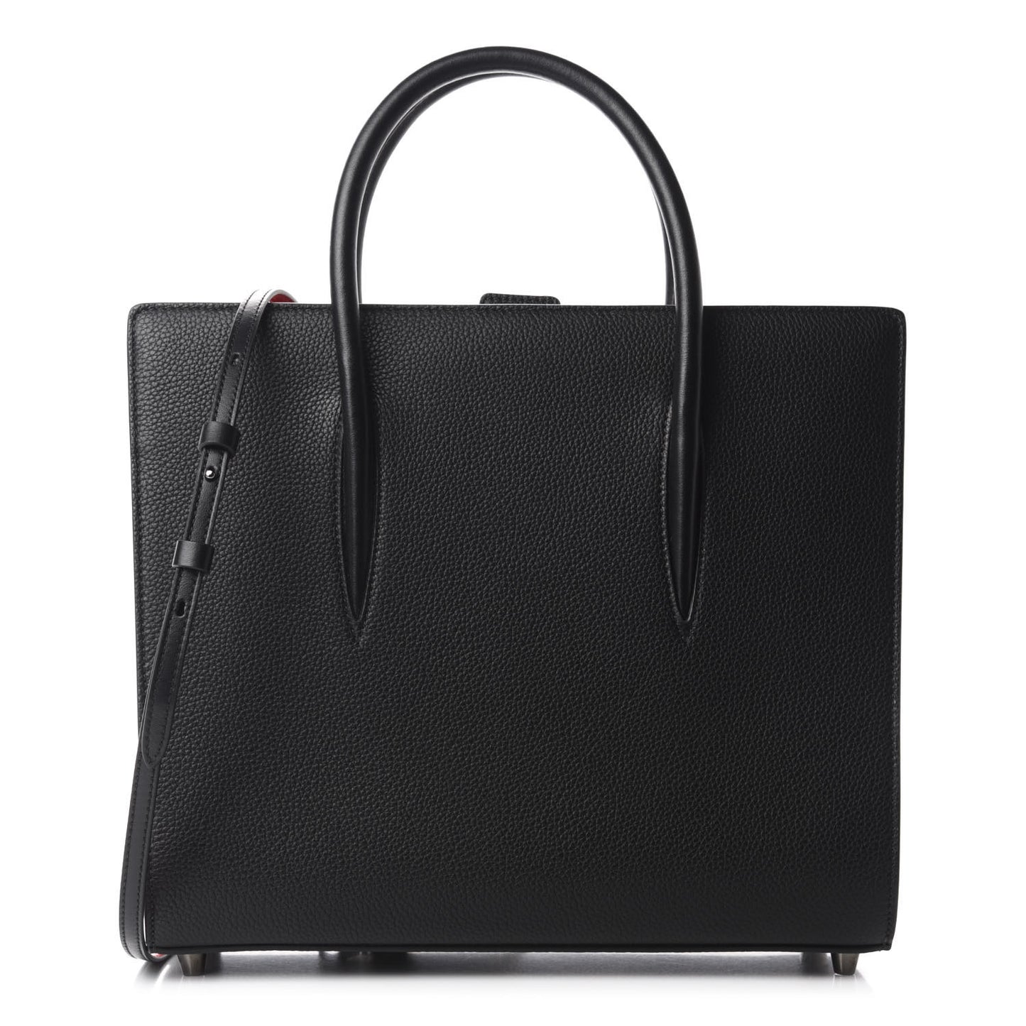 Calfskin Empire Patent Studded Medium Paloma Black