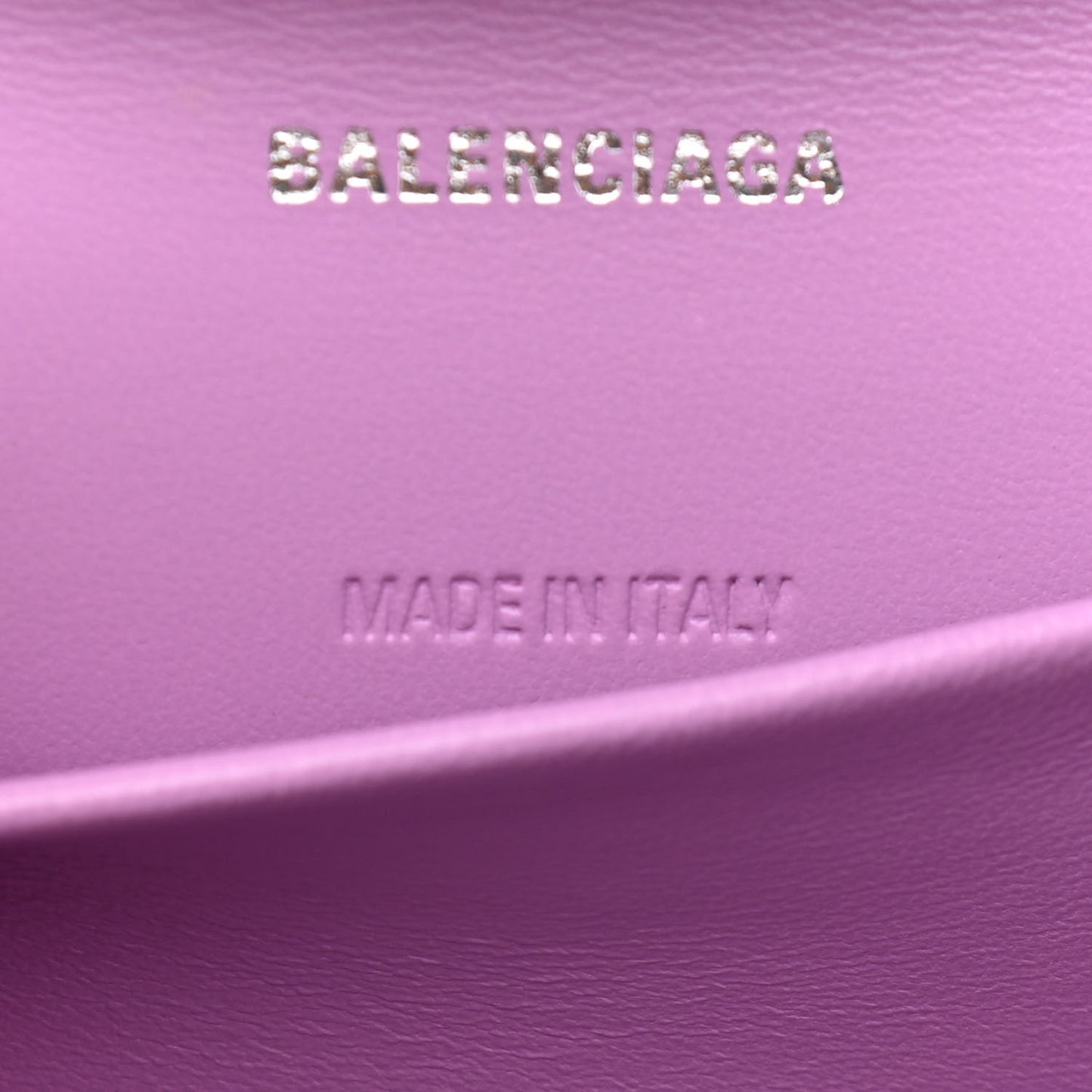 Shiny Box Calfskin Tonal B Hourglass Stretch Sling Shoulder Bag Lilac