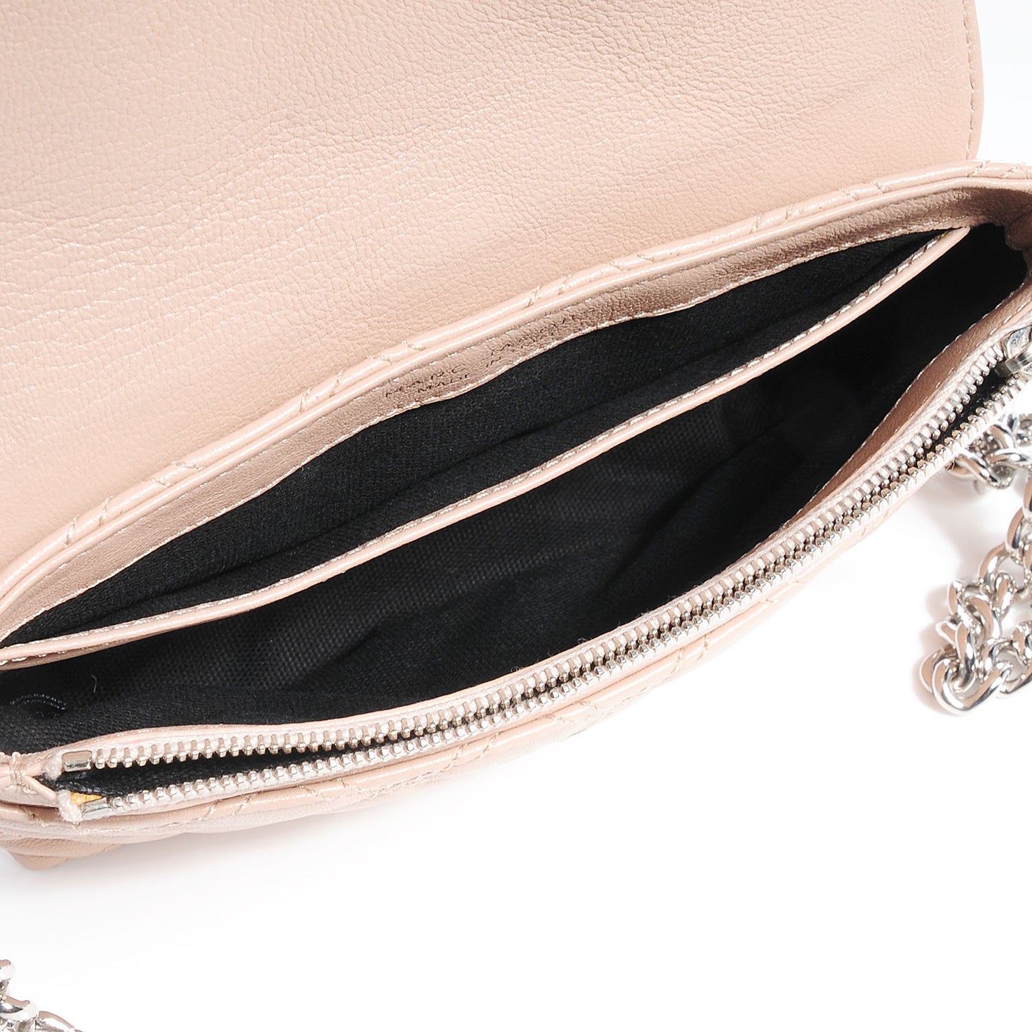 Leather Quilted The Small Single Flap Blush