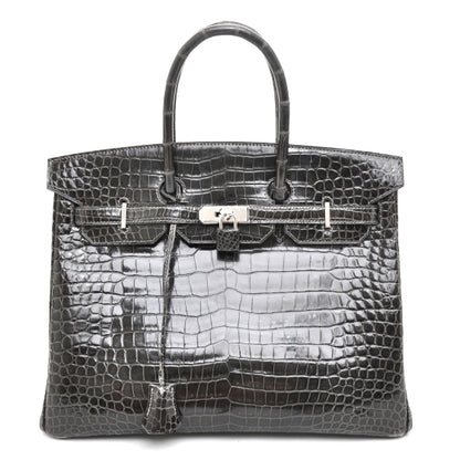 Hermes Porosus Crocodile BIRKIN 35 Graphite 1 of 10