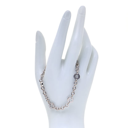 Bulgari 18K White Gold Link Bracelet 2 of 7