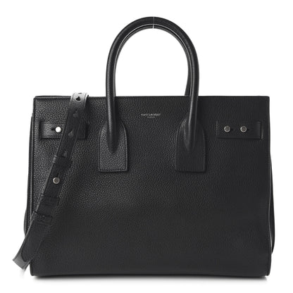 Saint Laurent Grained Calfskin Small Supple Sac De Jour Black 1 of 10