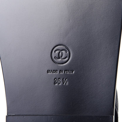 Chanel Grained Calfskin Velcro Dad Sandals 36.5 Black 8 of 13