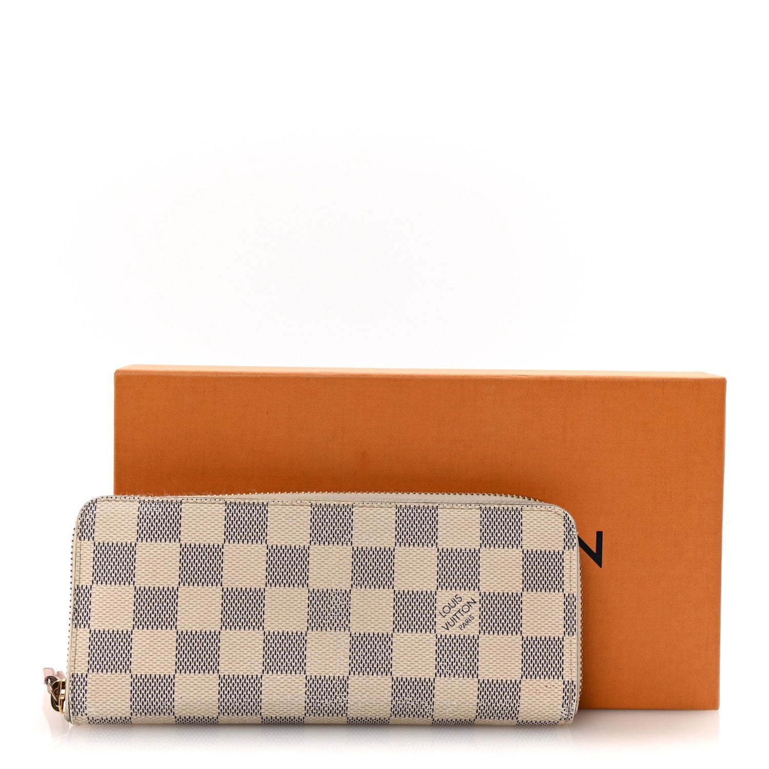 Louis Vuitton Damier Azur Clemence Wallet Rose Ballerine 7 of 7