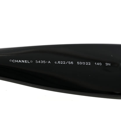 Chanel Acetate Rectangle Sunglasses 5435-A Black 5 of 9