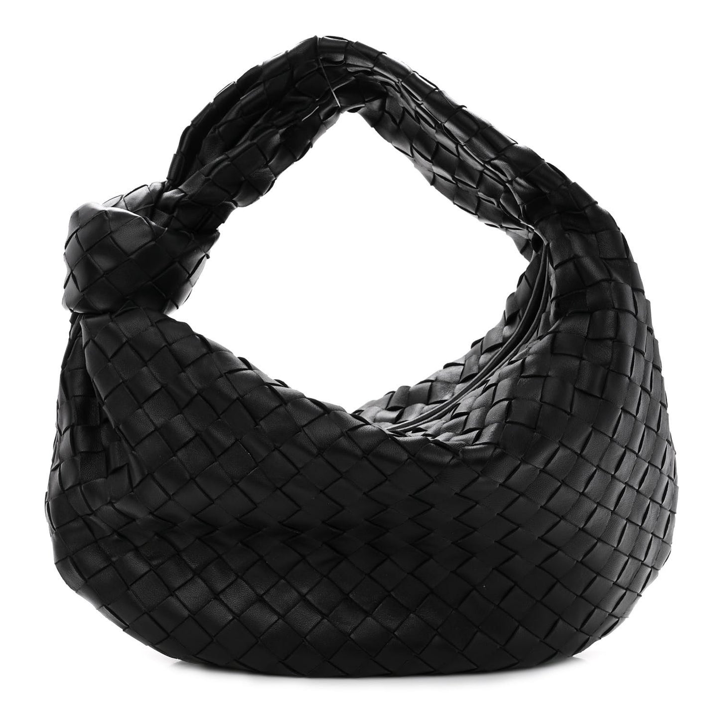 Nappa Intrecciato Teen Jodie Hobo Black