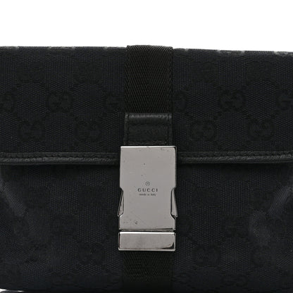 Gucci GG Monogram Web Buckle Belt Bag Black 8 of 10