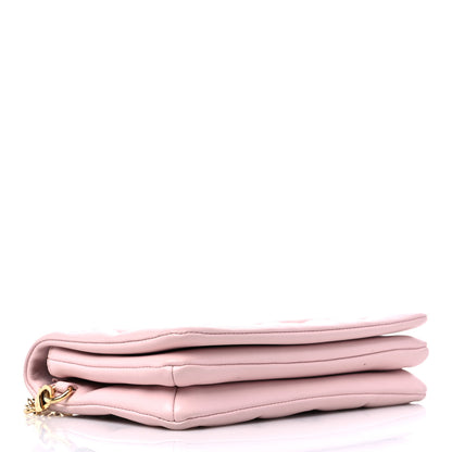 Louis Vuitton Lambskin Embossed Monogram Pochette Coussin Rose 4 of 9