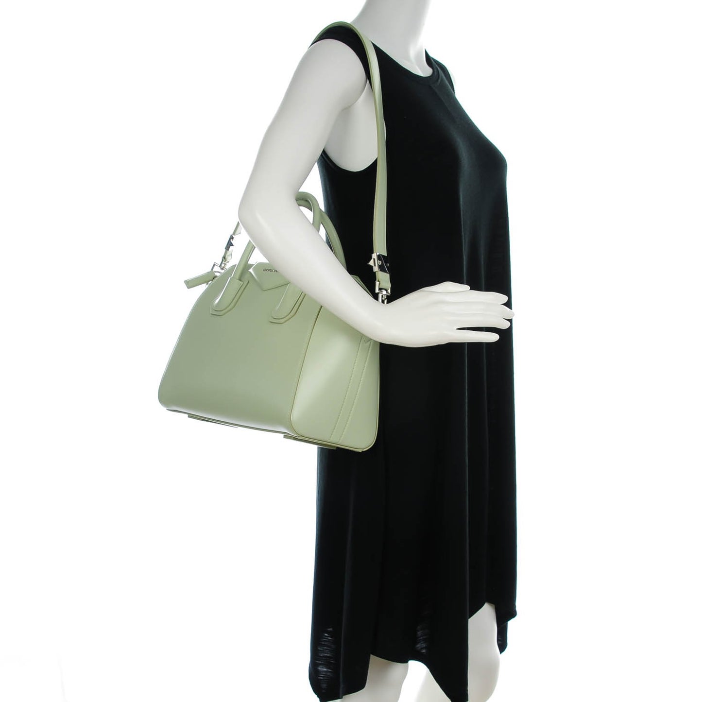 Smooth Calfskin Small Antigona Aqua Green