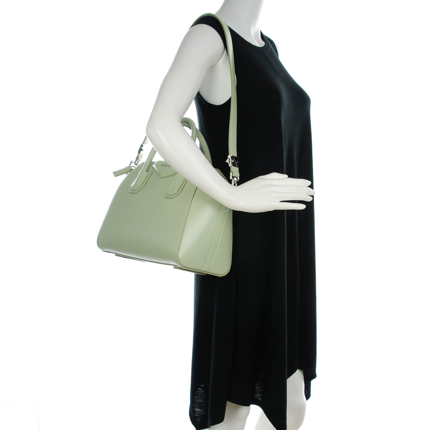 Givenchy Smooth Calfskin Small Antigona Aqua Green 2 of 8