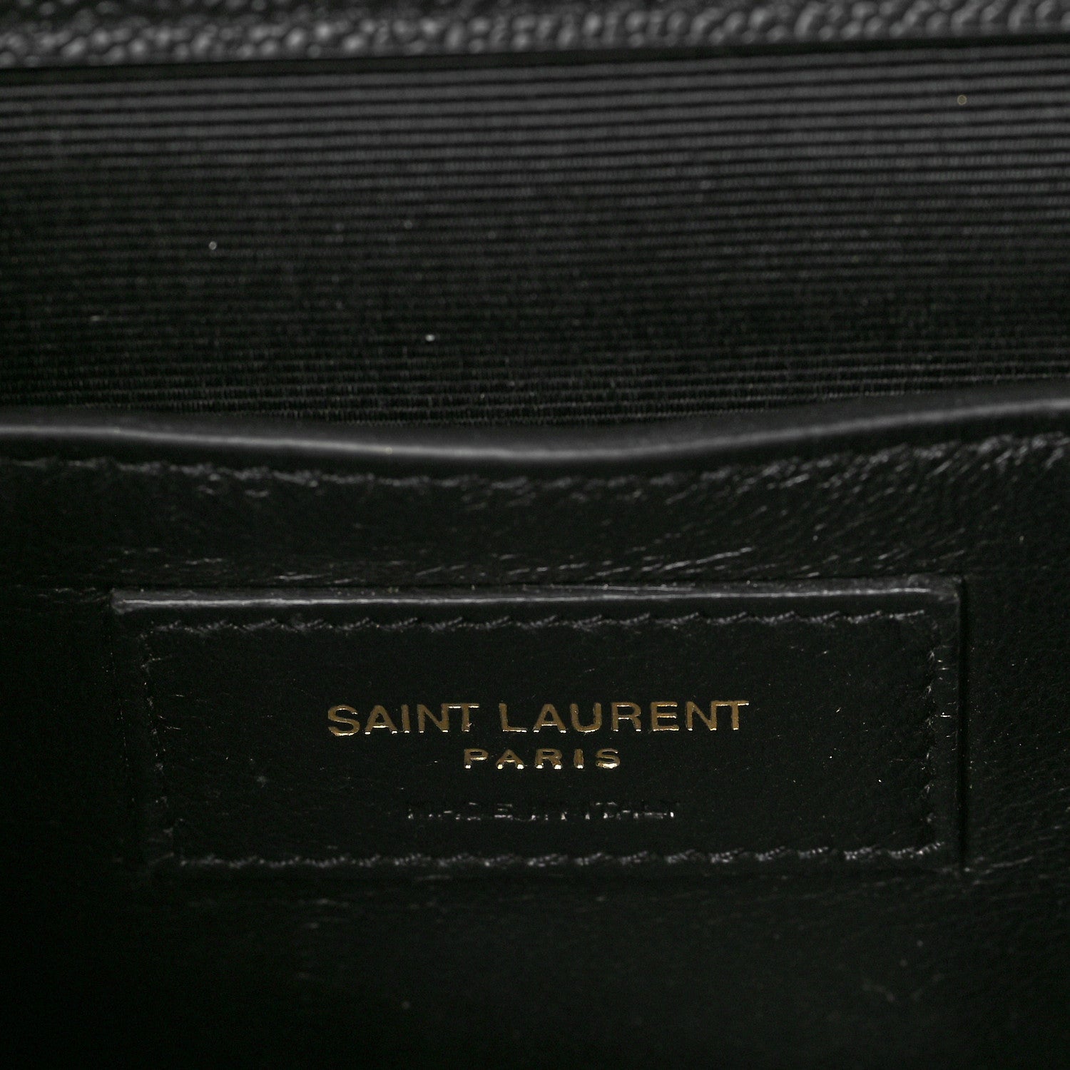Saint Laurent Grain De Poudre Tri-Quilt Small College Monogram Satchel Black 6 of 6