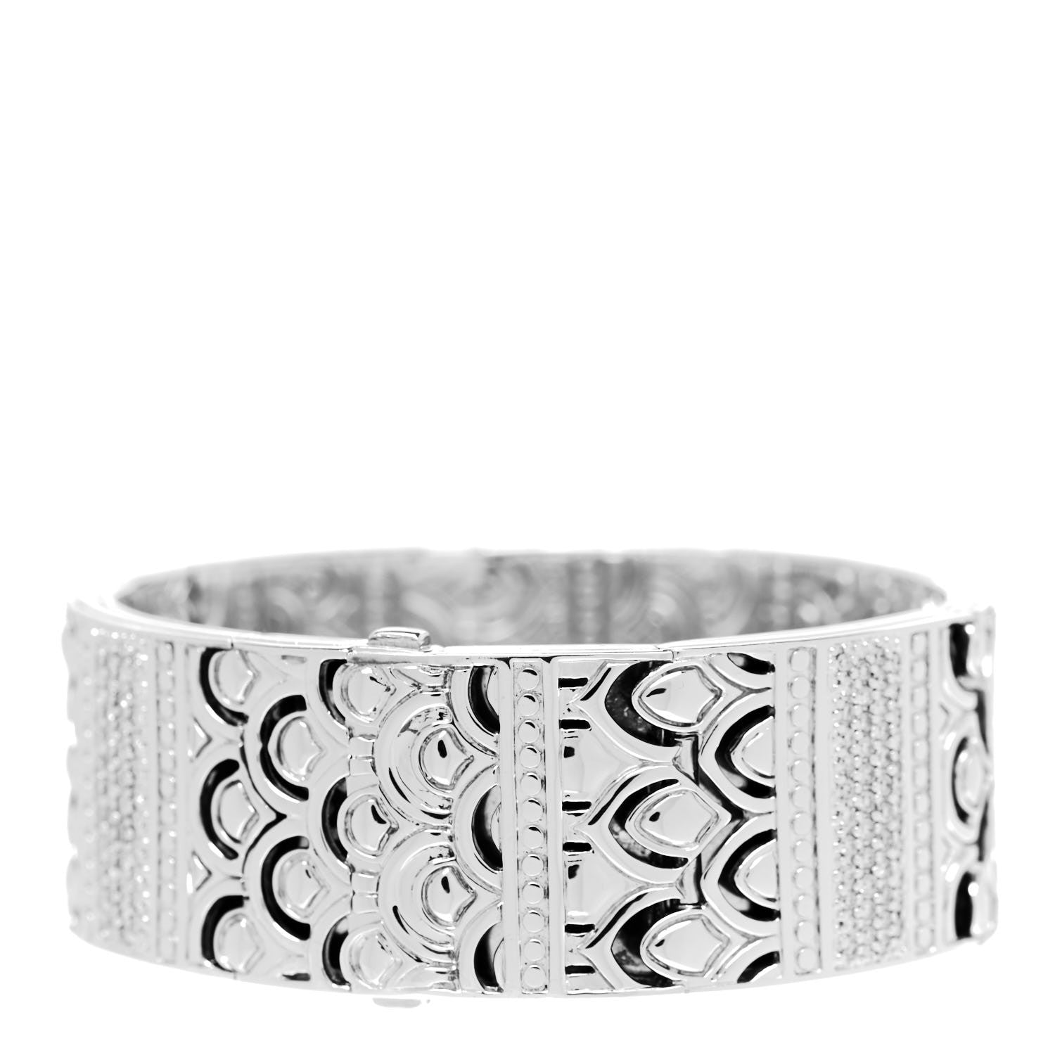 John Hardy Sterling Silver Diamond Naga Link Bracelet 3 of 4