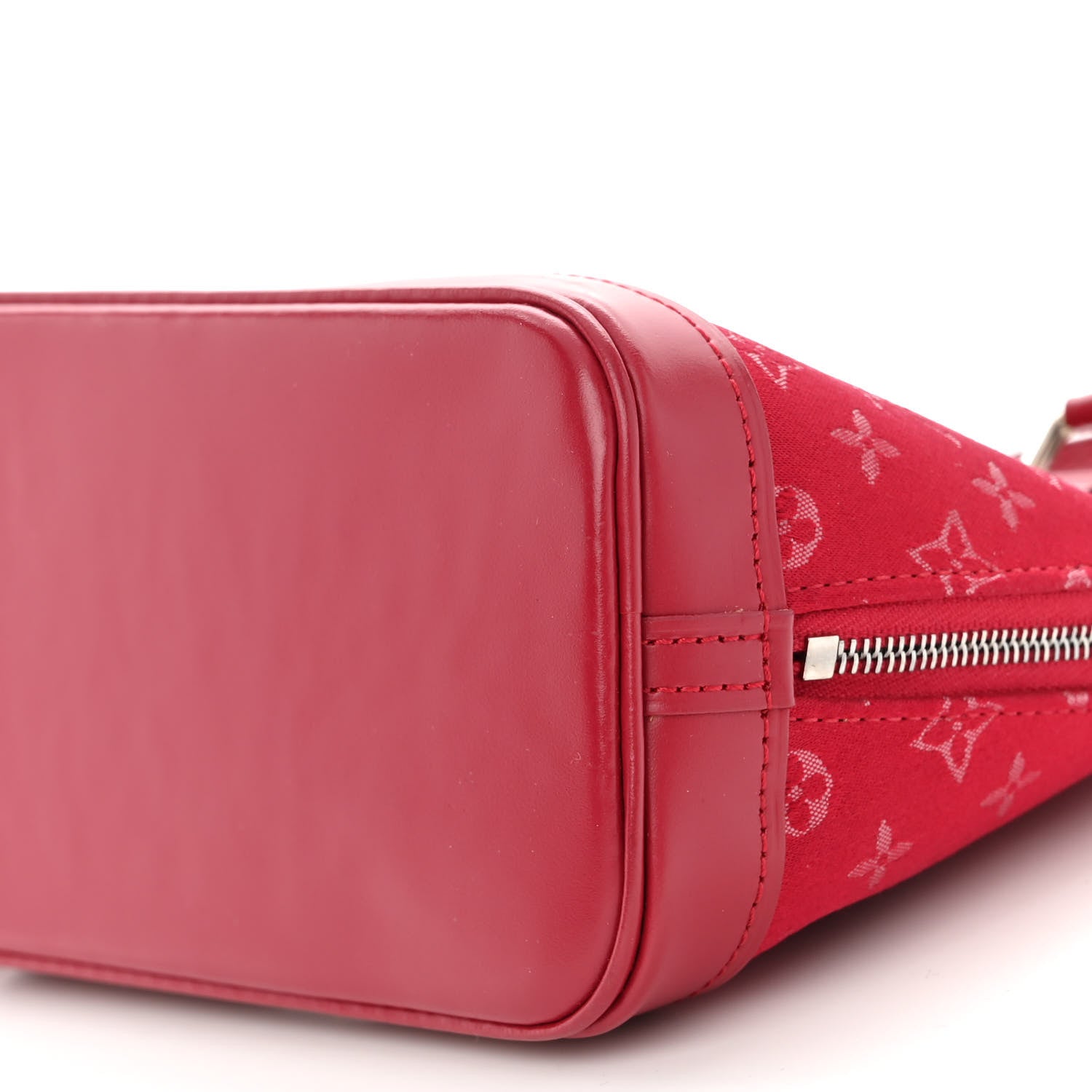 Louis Vuitton Satin Monogram Little Alma Rouge 9 of 9