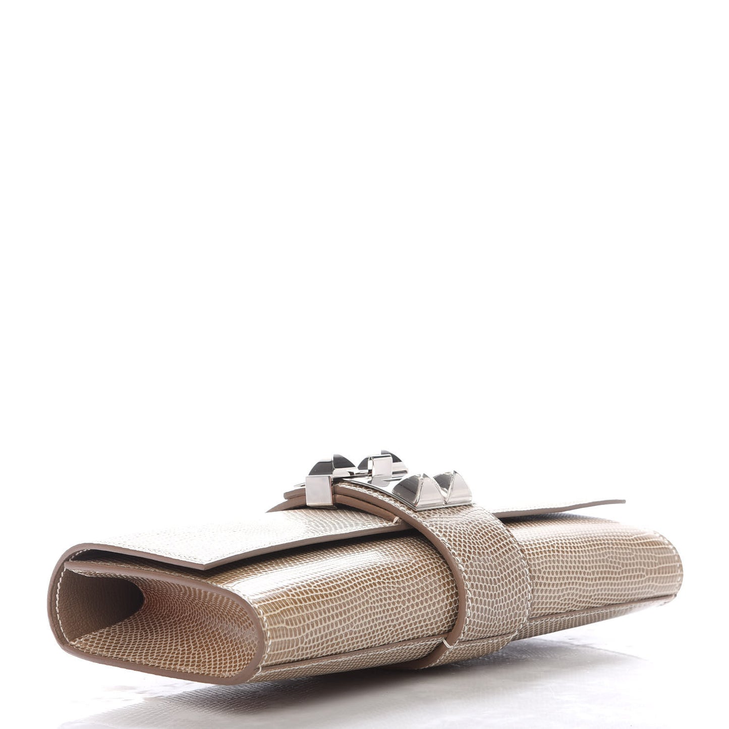 Lizard Medor Clutch 23 Ficelle