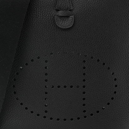 Hermes Taurillon Clemence Evelyne III PM Black 8 of 10