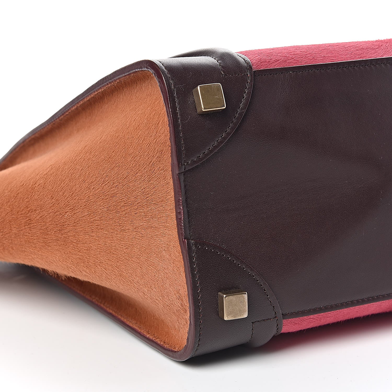 Celine Pony Hair Smooth Calfskin Micro Tri-Color Luggage Pink 9 of 11