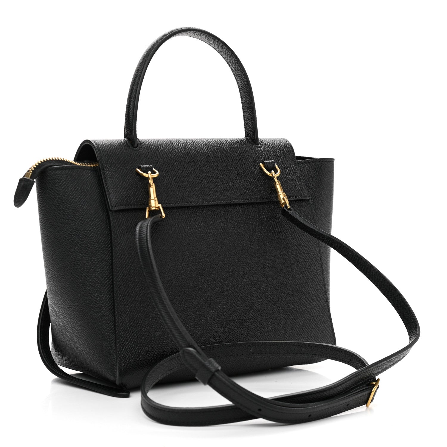 Celine Grained Calfskin Nano Belt Bag Black 3 of 11