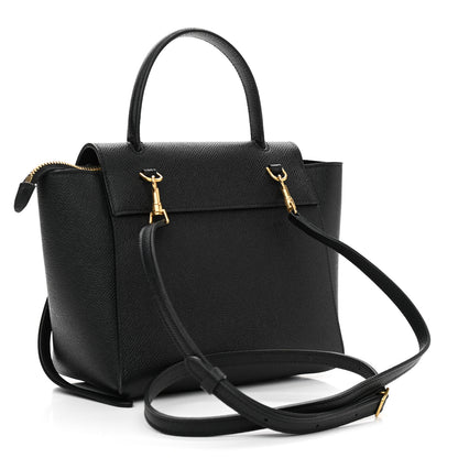 Celine Grained Calfskin Nano Belt Bag Black 3 of 11