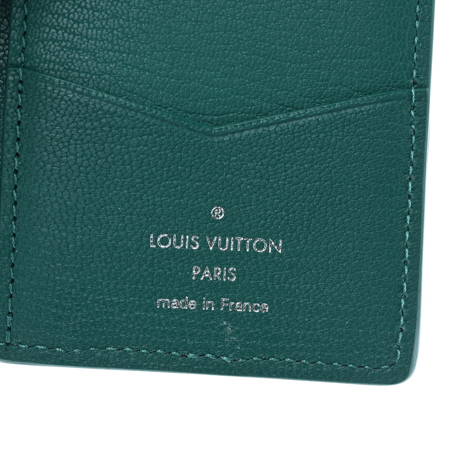 Louis Vuitton Ostrich Pocket Organizer Vert 6 of 7