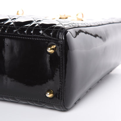 Christian Dior Patent Cannage Large Lady Dior Black 13 of 20