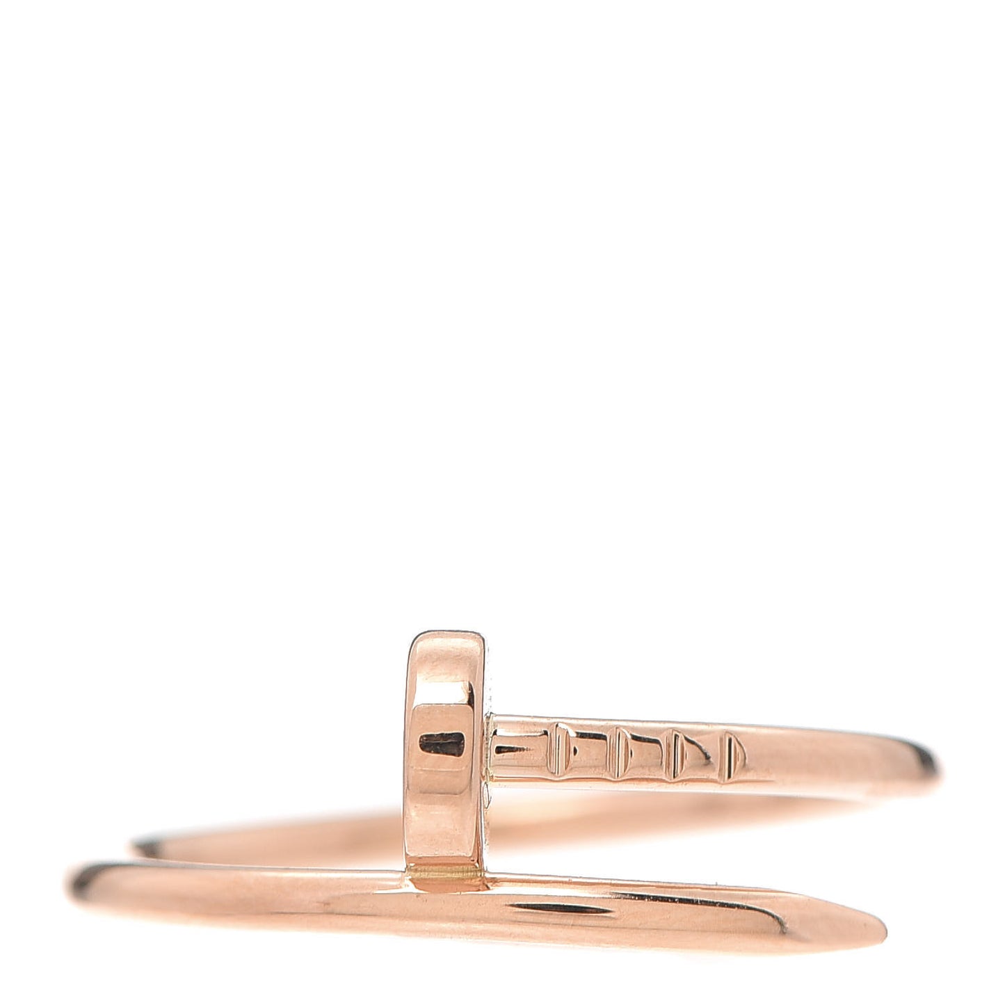 18K Pink Gold Small Juste Un Clou Ring 58 8.25