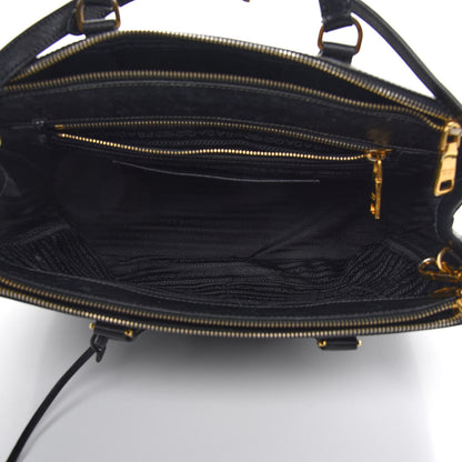 Prada Saffiano Medium Galleria Double Zip Tote Black 5 of 14