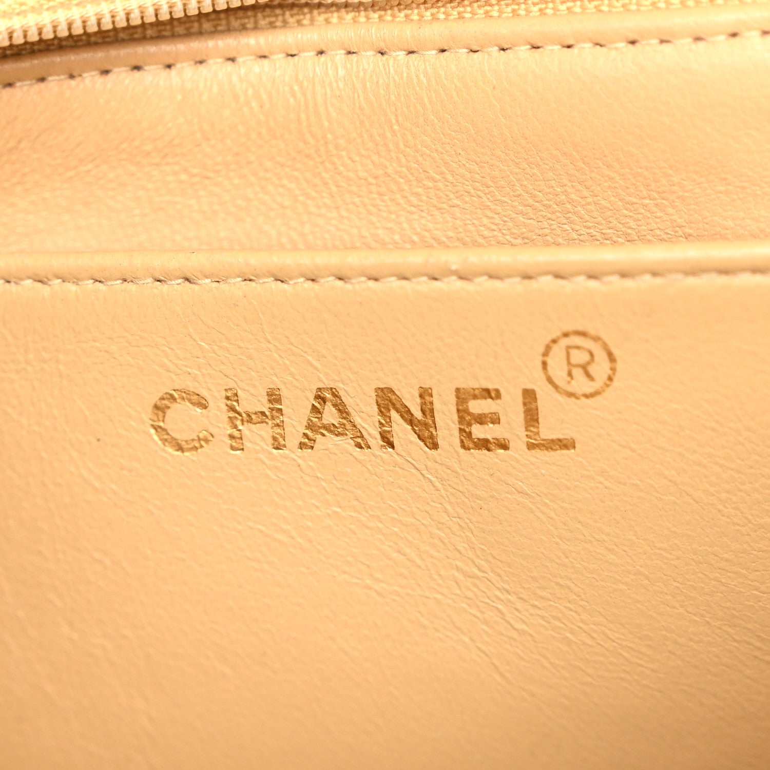 Chanel Lambskin Quilted Medium Single Flap Beige 6 of 13