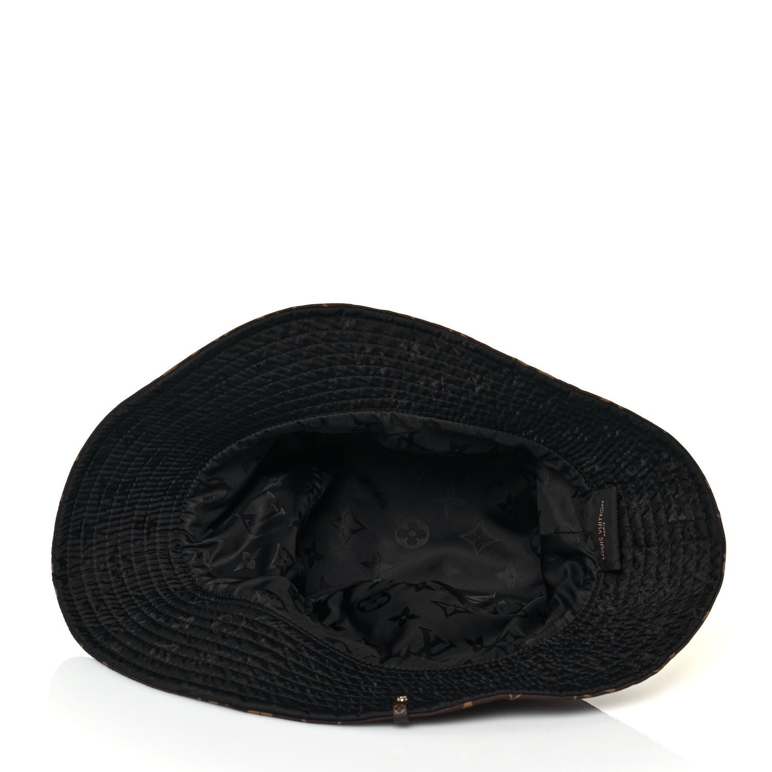 Louis Vuitton Nylon Monogram Reversible Bob Bucket Hat S Brown Black 7 of 14