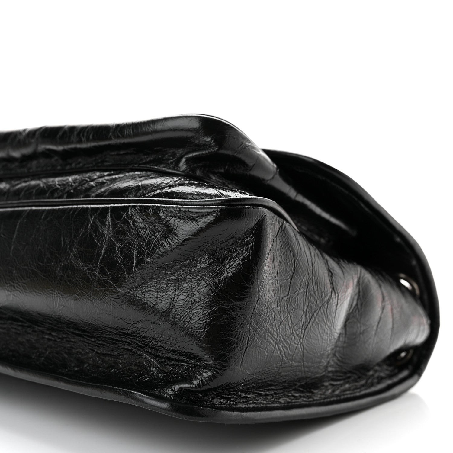 Saint Laurent Crinkled Calfskin Matelasse Monogram Medium Niki Chain Satchel Black 10 of 10