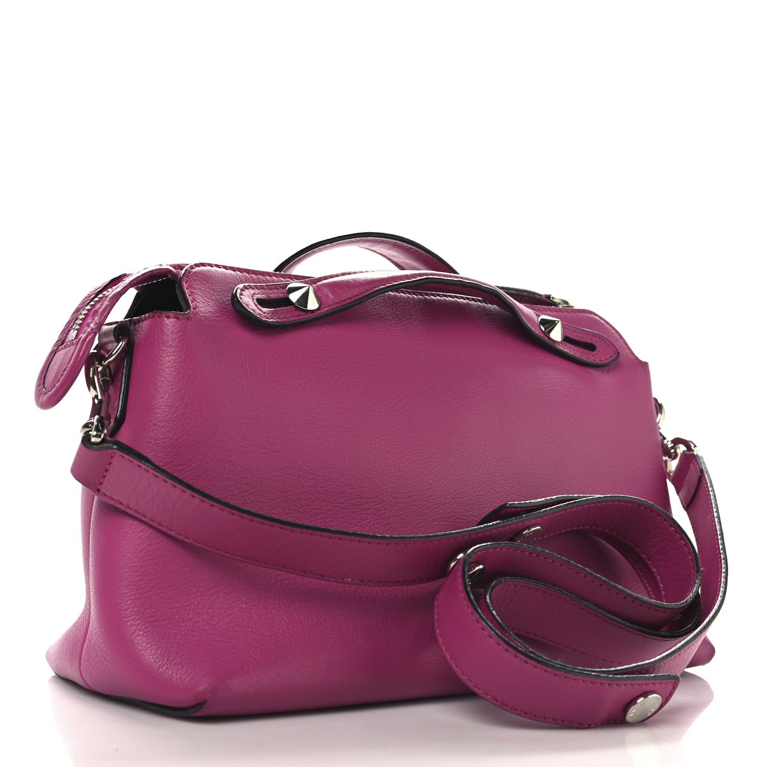 Fendi Vitello Dolce Medium By The Way Boston Bag Magenta 3 of 15