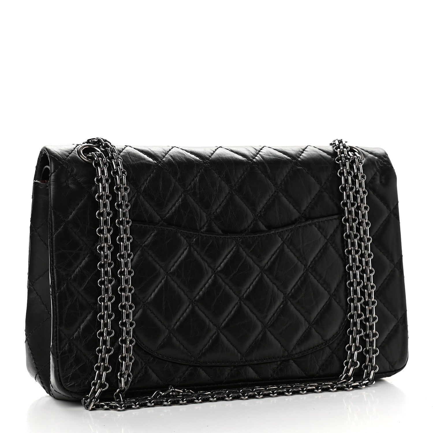 Chanel Aged Calfskin Quilted 2.55 Reissue 226 Flap Black 3 of 9