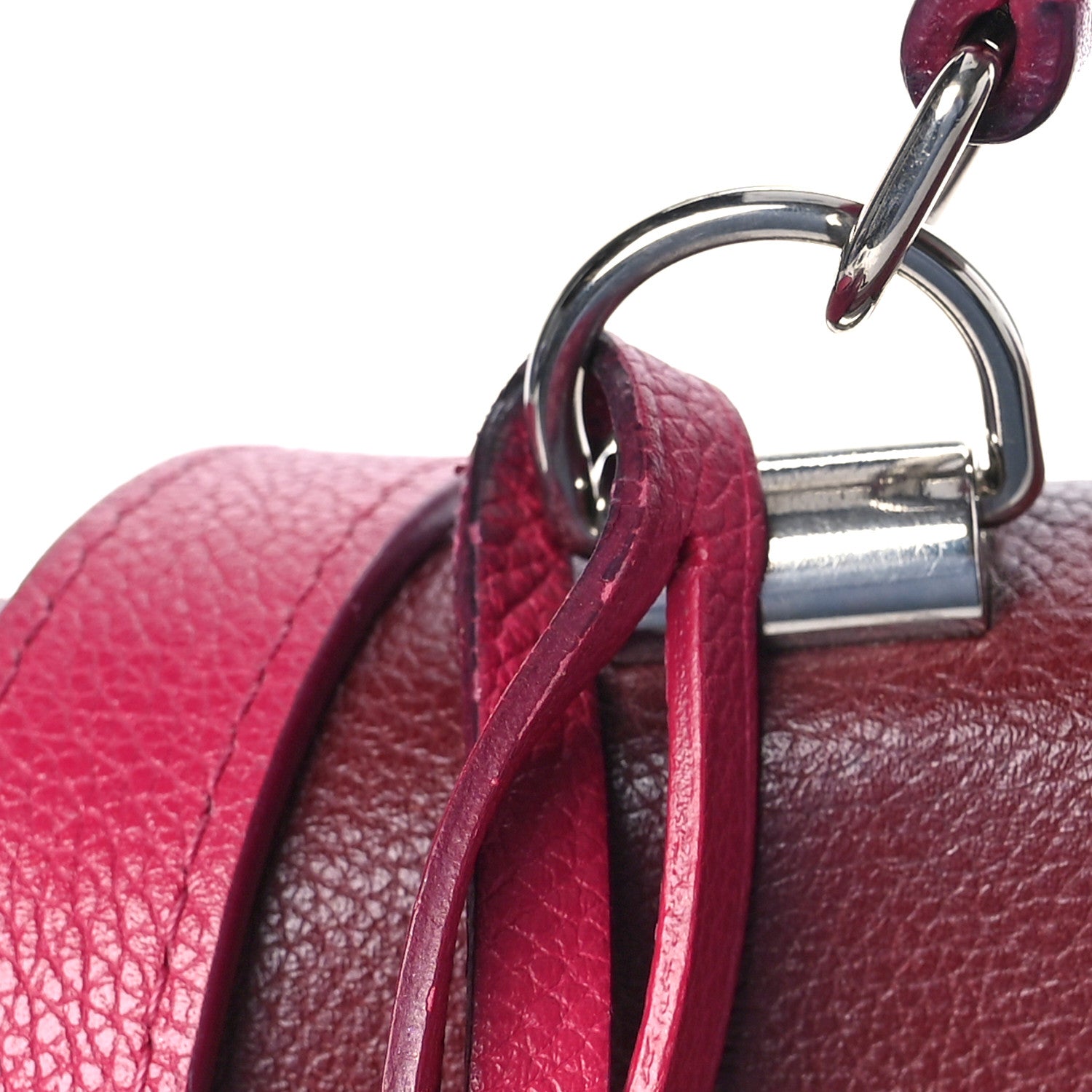 Louis Vuitton Calfskin Lockme II Top Handle Grenat Dahlia 14 of 17