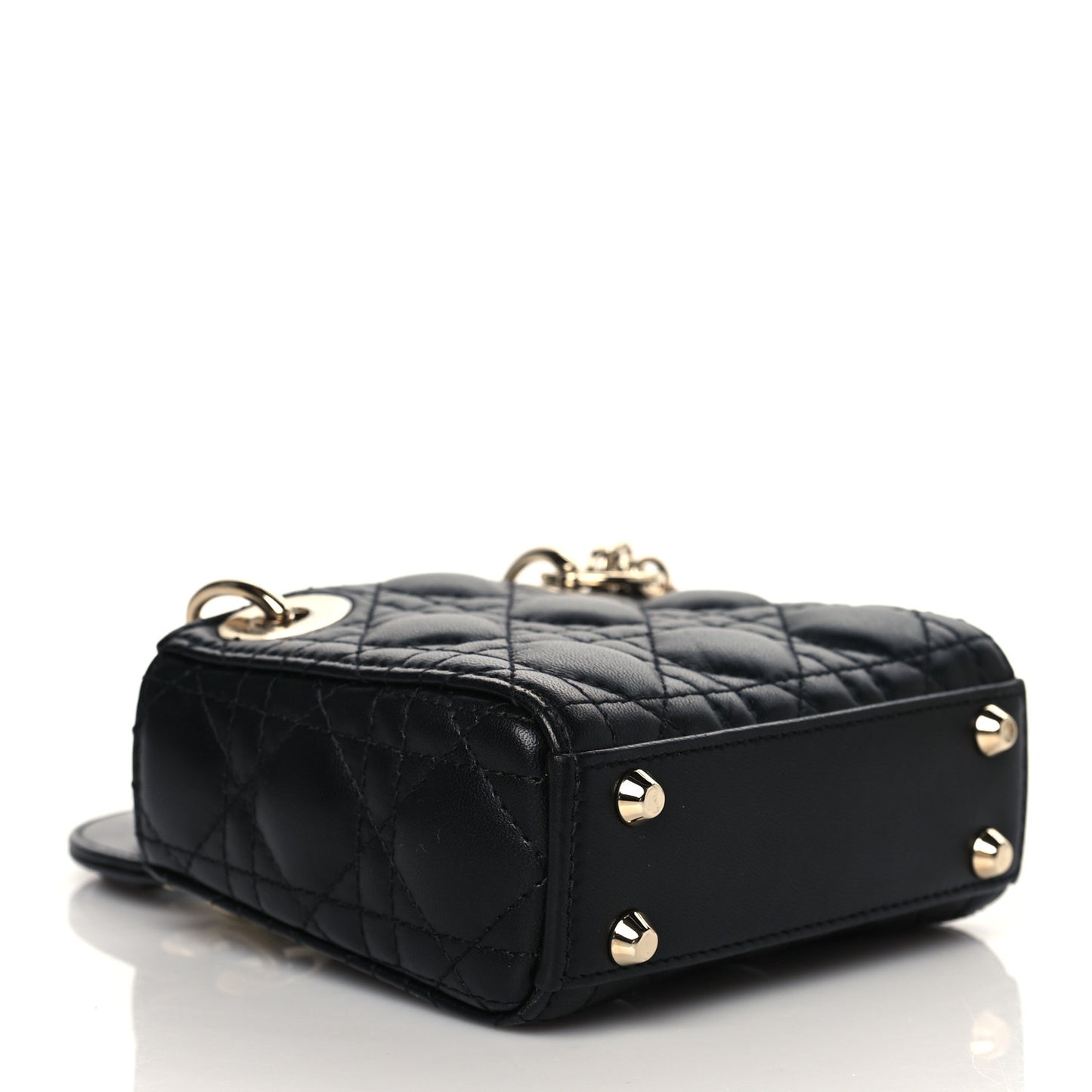 Lambskin Cannage Micro Lady Dior Black