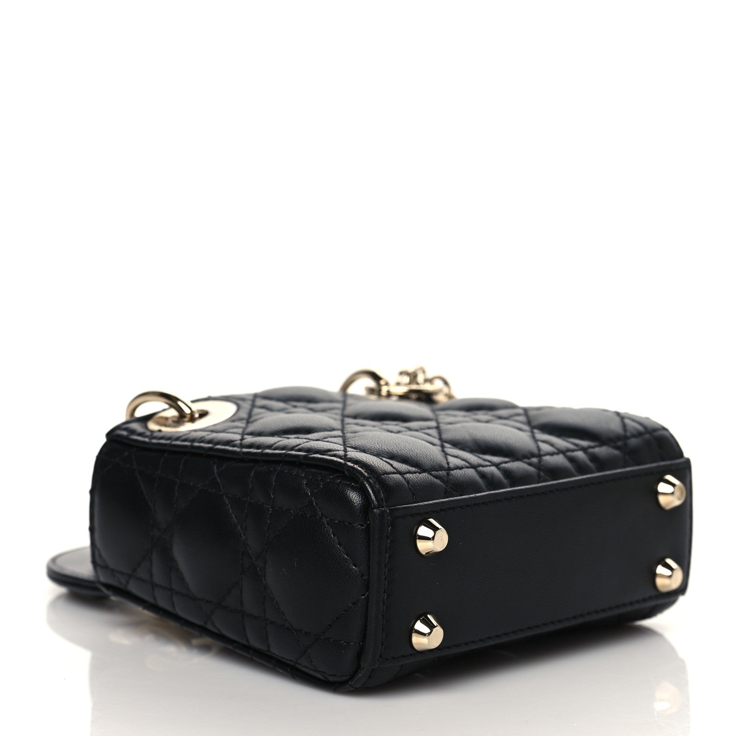 Christian Dior Lambskin Cannage Micro Lady Dior Black 4 of 10