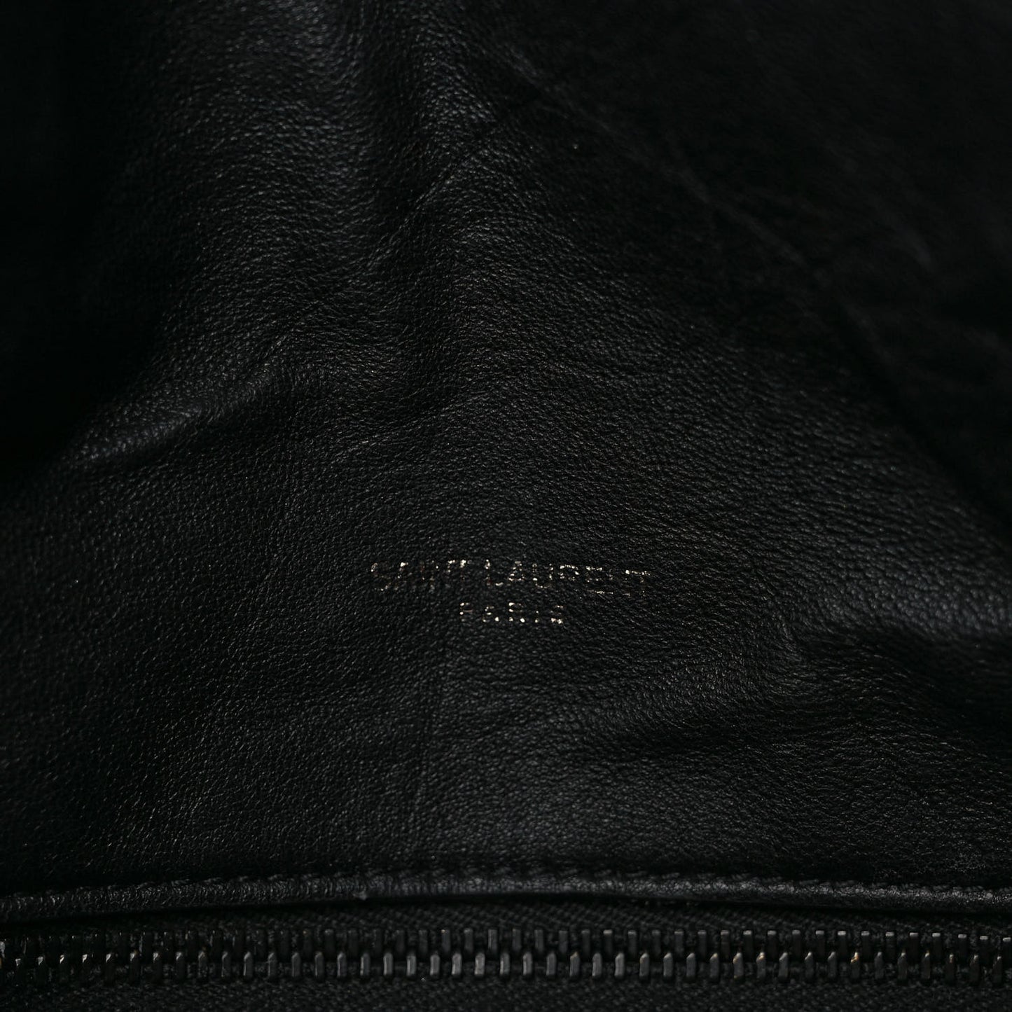 Lambskin Quilted Monogram Monochrome Medium Loulou Puffer Chain Satchel Black