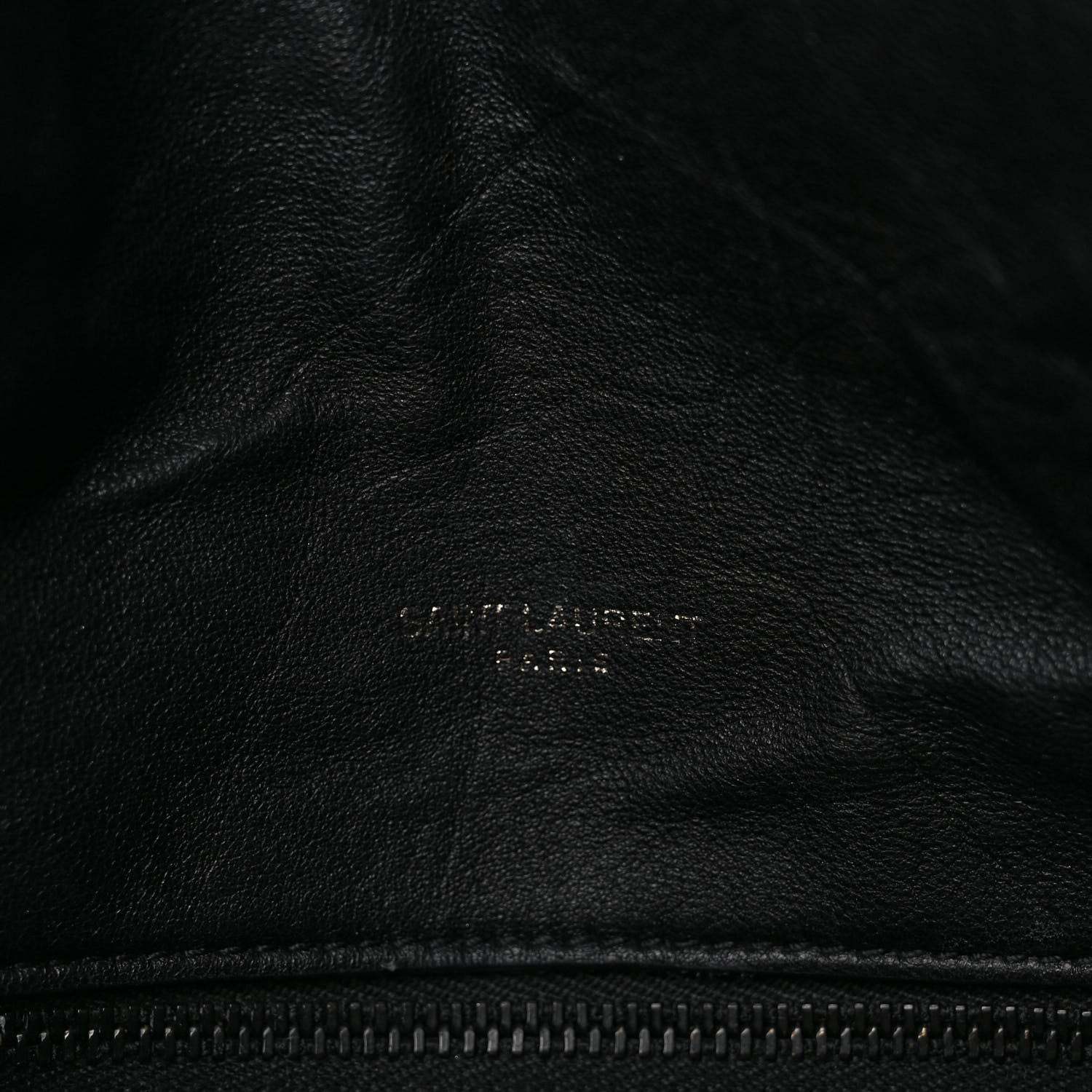 Saint Laurent Lambskin Quilted Monogram Monochrome Medium Loulou Puffer Chain Satchel Black 6 of 10